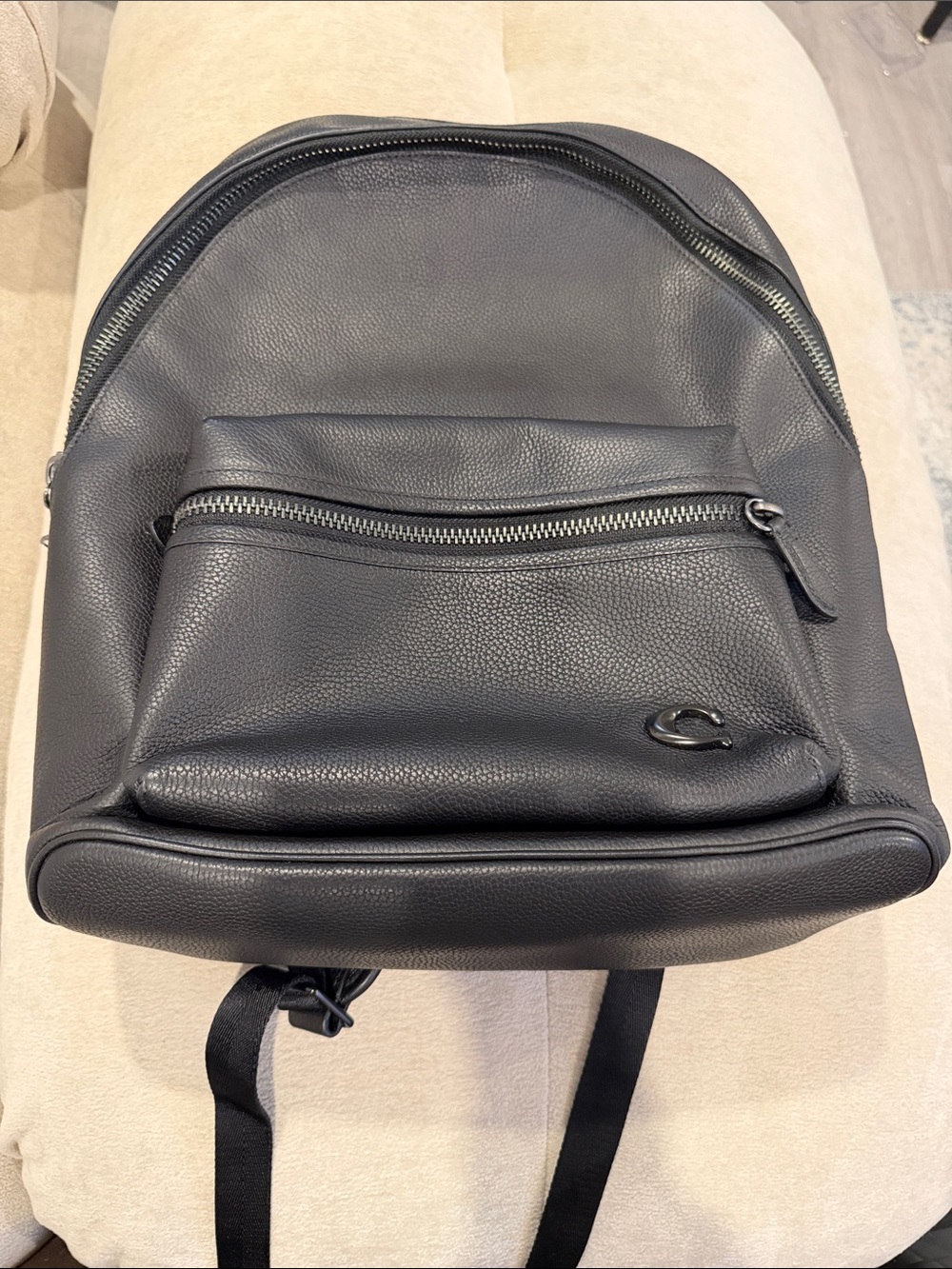 Coach, Mens, Charter Backpack, Black, One Size USED